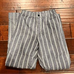 Brandy Melville J Galt Blue and White Cotton Striped Pants